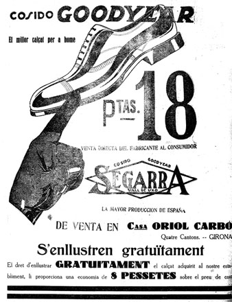 Anunci de l'establiment d'Oriol Carb&oacute;