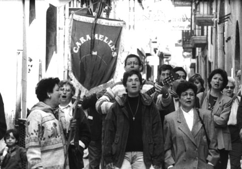 Cantada de Caramelles a Torroella de Montgr&iacute;. 1996