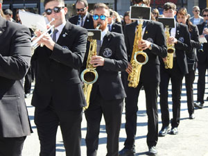 Setmana Santa 2023 a Girona.  Concert per la banda La Lira