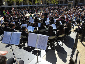 Setmana Santa 2023 a Girona.  Concert per la banda La Lira