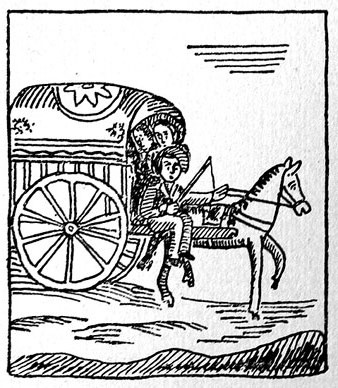 Tartana. Gravat giron&iacute; al boix. Finals segle XIX