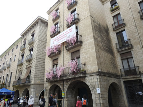 Temps de Flors 2023. Fa&ccedil;ana &Ograve;mnium Cultural (pla&ccedil;a del Vi)