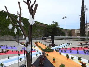 Temps de Flors 2023. Pla&ccedil;a Jacint Verdaguer (dalt)l'esdeveniment