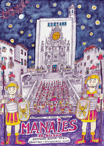 El cartell dels Manaies 2024, original de Pilarin Bay&eacute;s