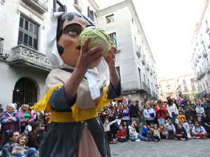 Festes de Primavera de Girona 2024. Despertada del petit Drac Major a la Rambla de la Llibertat