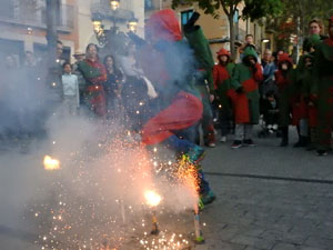 Festes de Primavera de Girona 2024. Despertada del petit Drac Major a la Rambla de la Llibertat