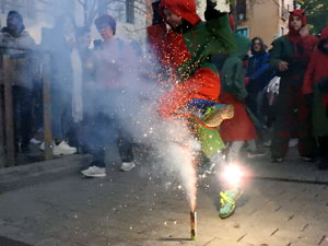Festes de Primavera de Girona 2024. Despertada del petit Drac Major a la Rambla de la Llibertat