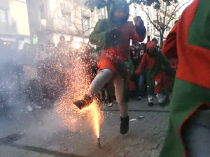 Festes de Primavera de Girona 2024. Despertada del petit Drac Major a la Rambla de la Llibertat
