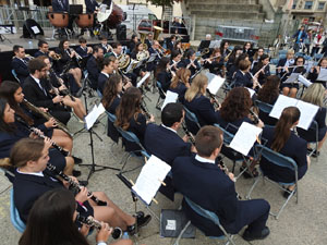 Fires de Sant Narc&iacute;s 2023. Concert de Girona Banda Band i la mallorquina Filharm&ograve;nica Porrerenca