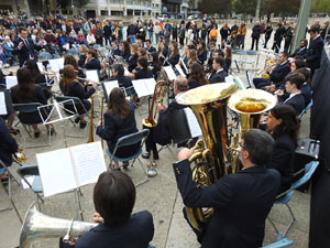 Fires de Sant Narc&iacute;s 2023. Concert de Girona Banda Band i la mallorquina Filharm&ograve;nica Porrerenca