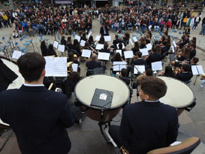 Fires de Sant Narc&iacute;s 2023. Concert de Girona Banda Band i la mallorquina Filharm&ograve;nica Porrerenca