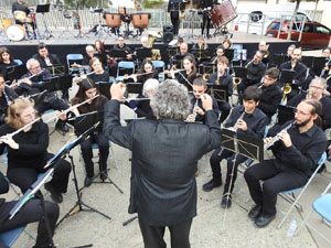 Fires de Sant Narc&iacute;s 2023. Concert de Girona Banda Band i la mallorquina Filharm&ograve;nica Porrerenca
