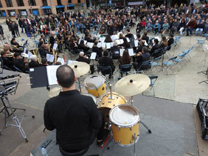 Fires de Sant Narc&iacute;s 2023. Concert de Girona Banda Band i la mallorquina Filharm&ograve;nica Porrerenca