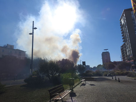Fires 2023. La tronada dels Quatre Rius a la pla&ccedil;a Catalunya