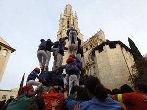 Fires de Sant Narc&iacute;s 2024. Els Castells de Vig&iacute;lia amb els Marrecs de Salt, Colla Castellera Guillats de la Selva  i la Colla Castellera Esperxats de l'Estany