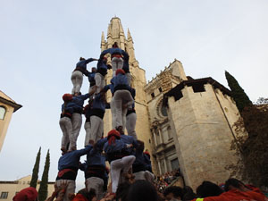 Fires de Sant Narc&iacute;s 2024. Els Castells de Vig&iacute;lia amb els Marrecs de Salt, Colla Castellera Guillats de la Selva  i la Colla Castellera Esperxats de l'Estany