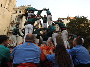 Fires de Sant Narc&iacute;s 2024. Els Castells de Vig&iacute;lia amb els Marrecs de Salt, Colla Castellera Guillats de la Selva  i la Colla Castellera Esperxats de l'Estany