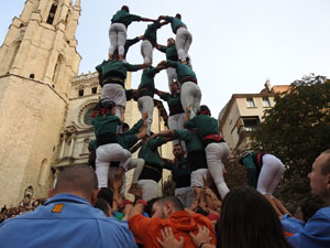 Fires de Sant Narc&iacute;s 2024. Els Castells de Vig&iacute;lia amb els Marrecs de Salt, Colla Castellera Guillats de la Selva  i la Colla Castellera Esperxats de l'Estany