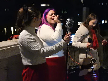 Nadal 2023 a Girona. Girona Christmas Swing. Actuaci&oacute; de The Lolita's Sisters