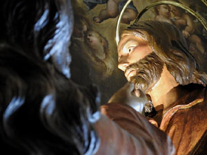 Setmana Santa 2024 a Girona. Exposanta a l'esgl&eacute;sia dels Dolors