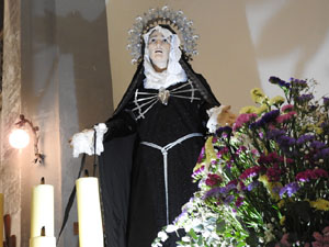 Setmana Santa 2024 a Girona. Exposanta a l'esgl&eacute;sia dels Dolors