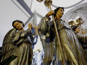 Setmana Santa 2024 a Girona. Exposanta a l'esgl&eacute;sia dels Dolors