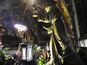 Setmana Santa 2024 a Girona. Exposanta a l'esgl&eacute;sia dels Dolors