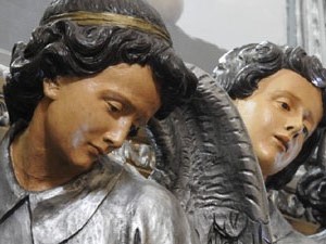 Setmana Santa 2024 a Girona. Exposanta a l'esgl&eacute;sia dels Dolors