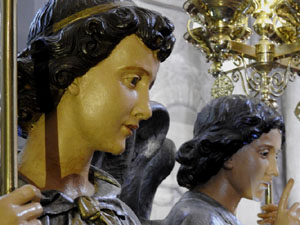 Setmana Santa 2024 a Girona. Exposanta a l'esgl&eacute;sia dels Dolors