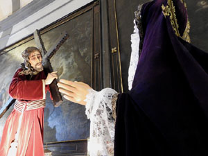 Setmana Santa 2024 a Girona. Exposanta a l'esgl&eacute;sia dels Dolors