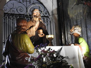 Setmana Santa 2024 a Girona. Exposanta a l'esgl&eacute;sia dels Dolors