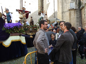 Setmana Santa 2024 a Girona. Preparaci&oacute; dels Passos de la process&oacute;