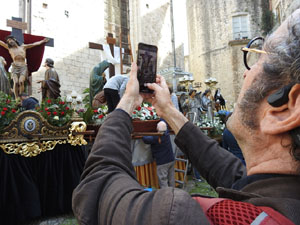 Setmana Santa 2024 a Girona. Preparaci&oacute; dels Passos de la process&oacute;