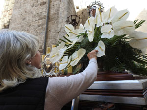 Setmana Santa 2024 a Girona. Preparaci&oacute; dels Passos de la process&oacute;
