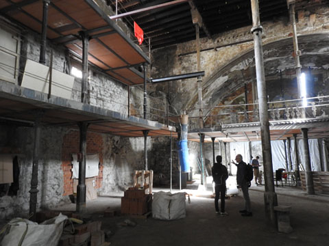 Interior de la sala en obres. 20/10/2023