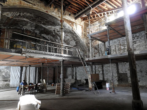 Interior de la sala en obres. 20/10/2023