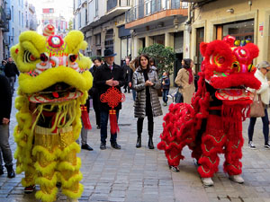 Celebraci&oacute; de l'any nou xin&egrave;s, el 4723, any de la Serp, a Girona