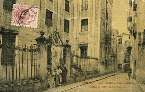 Fa&ccedil;ana del col&middot;legi dels Maristes, al carrer Claveria. 1904