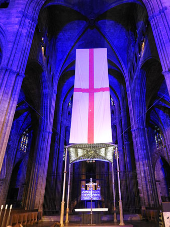 La nau de la Catedral preparada per la representaci&oacute;
