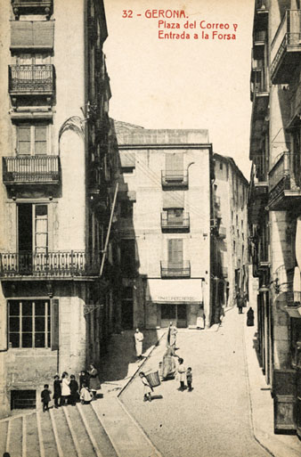 La pla&ccedil;a del Correu Vell. 1906