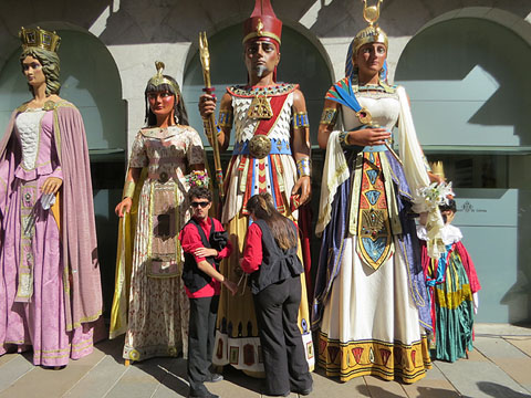 Els gegants de Cass&agrave; de la Selva