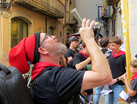 Aturada al carrer dels Mercaders