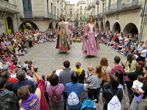 Toc de Rams. Cerim&ograve;nia del canvi de rams de les gegantes