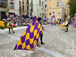 Toc de Rams. Cerim&ograve;nia del canvi de rams de les gegantes