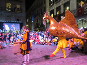 Ball de l'&agrave;liga, capgrossos i gegants