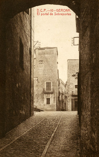 Sobreportes des del carrer de Ferran el cat&ograve;lic. 1907