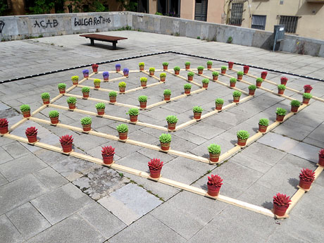 Temps de Flors 2025. Pla&ccedil;a de moss&egrave;n Jacint Verdaguer (baix)