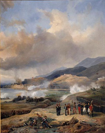 El general de divisi&oacute; Suchet, comandant del 3r Cos de l'Ex&egrave;rcit d'Espanya, reb la capitulaci&oacute; de la ciutat de Tortosa, el 2 de gener de 1811