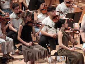 Festival Notes al parc 2026. Assaig de la Jove Orquestra de les Comarques Gironines