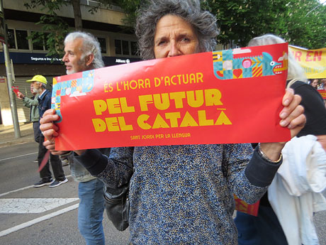 Sant Jordi 2026. Manifestaci&oacute; Sant Jordi per la Llengua